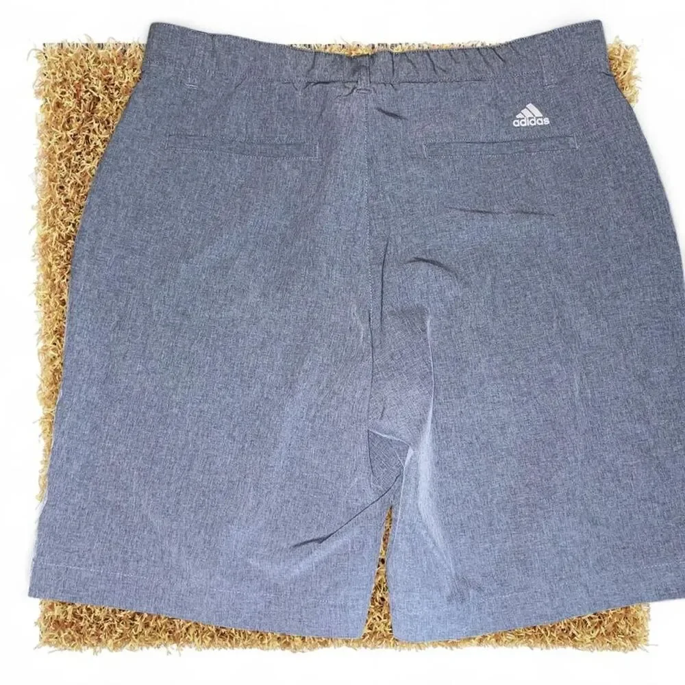 Adidas Men's Blue and Grey Shorts